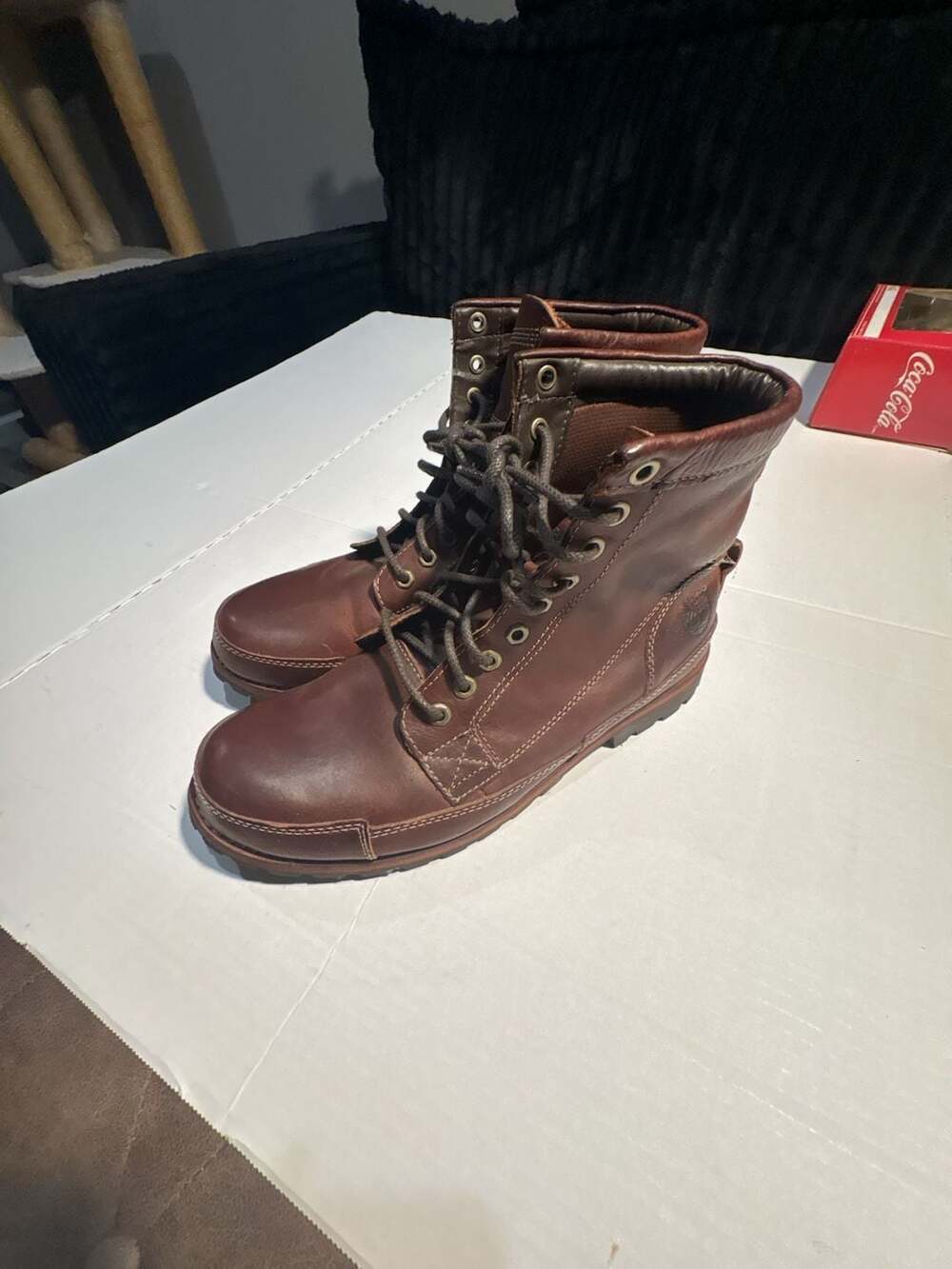 Timberland Earthkeepers 5900R Brown Leather Boots Men's Size 10.5